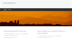 Desktop Screenshot of bstegmaier.de